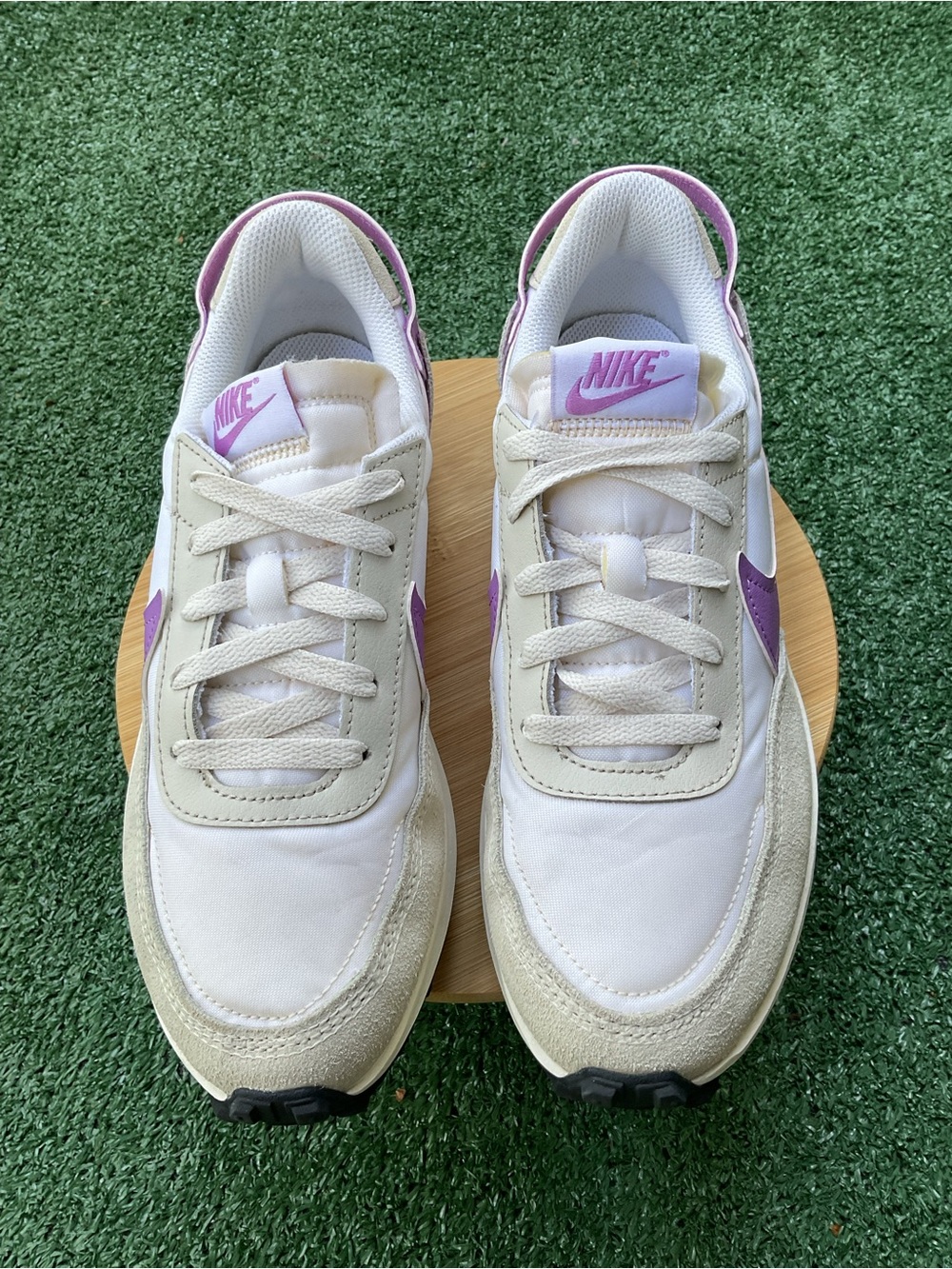 Nike Waffle Debut Women’s Size 8 White Purple Sneakers DH9523-104 - Picture 5 of 11